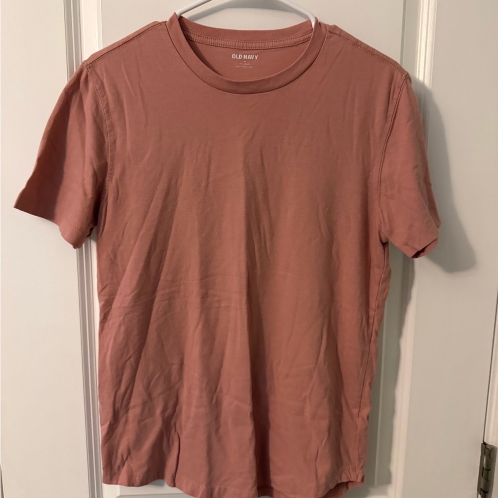 Old Navy Short Sleeve Crew Tee in Dusty Rose Pink, Sz S